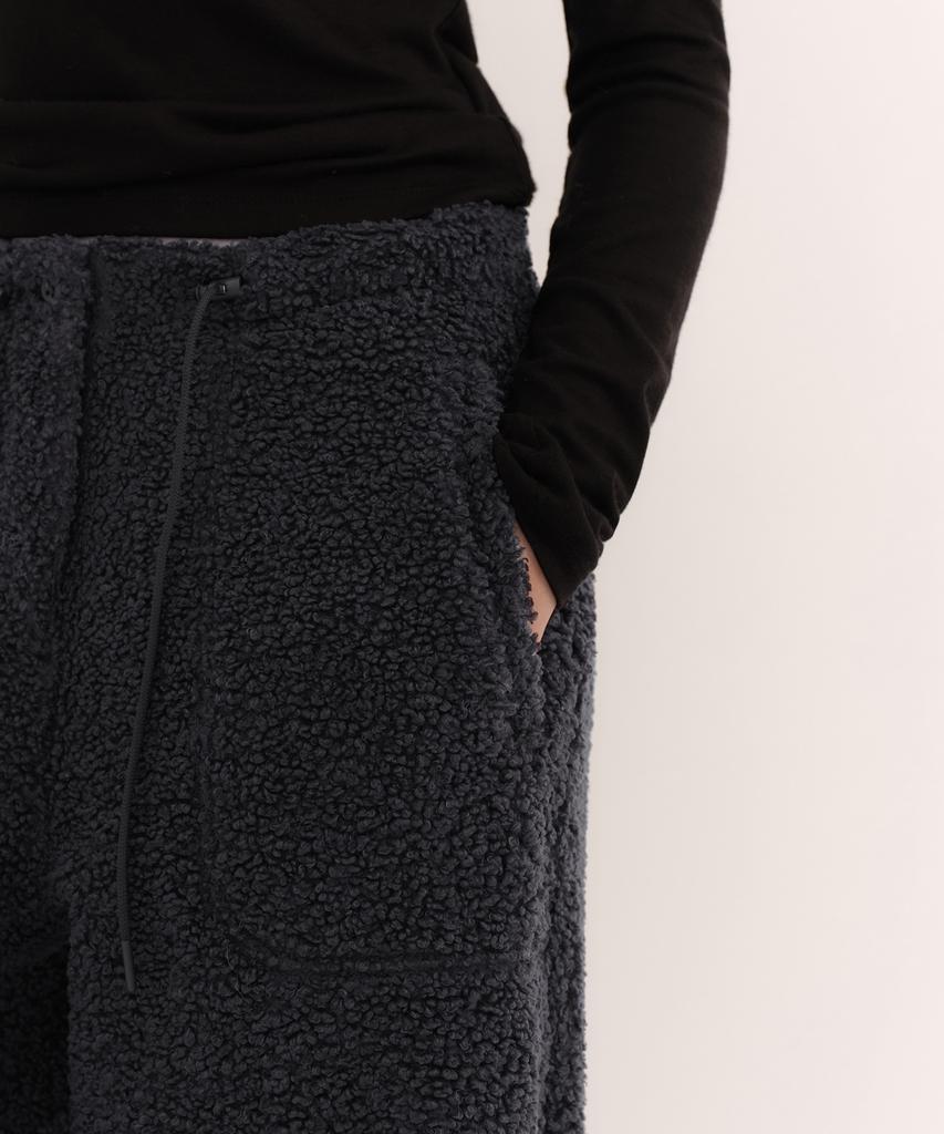 MUSINSA STANDARD WOMAN Women'S Boucle Fleece Parachute Pants [Medium Grey]