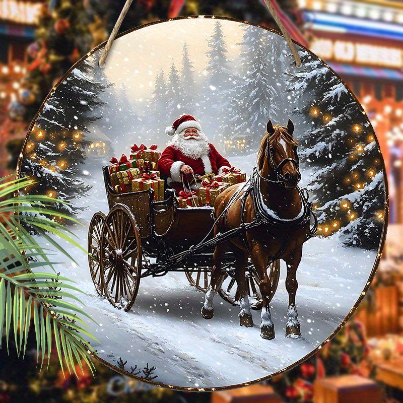 

Плоские деревянные подвесные декоративные таблички, рождественские украшения, семейные украшения для стен или дверей, садовые украшения, рождественские подарки для друзей