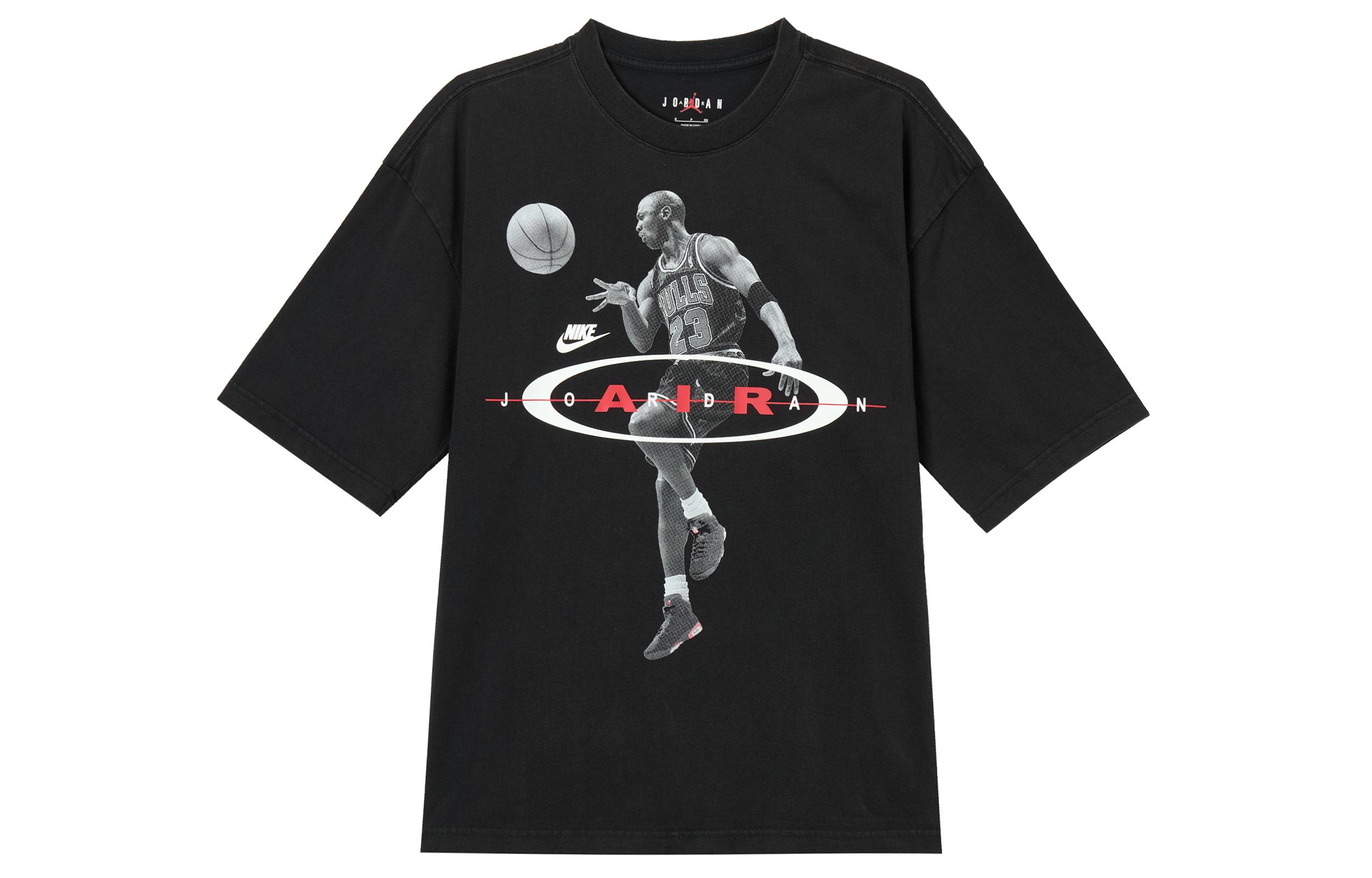 Jordan Air T Shirts Men s Black Crew Neck Moderate M