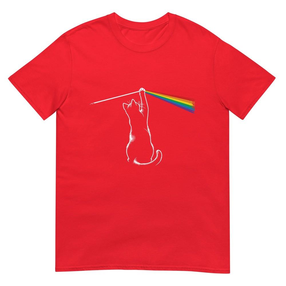 Playing With Light Cat Gift Unisex Kids Unisex Funny Cat Tshirt S