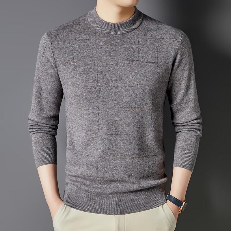 

Yiliteng Men s 100% Wool Round Neck Pullover Sweater 4XL