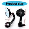 Upgrades Aluminum Motorbike Side Glass Adjustable Motorcycle Rearview Glass Set Simple Installation for Riders