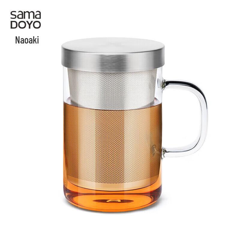 Portable Heat-Resistant Glass Tea Infuser Mug