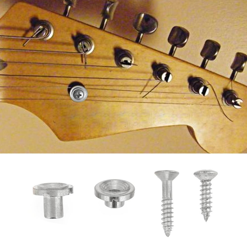 2Sets Silver Black Golden Electric Guitar String Tree String Retainer Accessory  For Electric Guitar