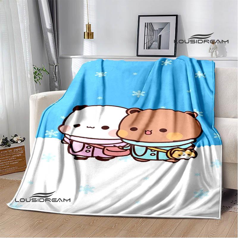 Cute cartoon bear Printed blankets picnic blanket Warm Flannel blankets Soft and comfortable blanket bed linings Birthday Gift
