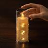 Flameless LED Candle Shape String Lights with Remote and Flickering Flame, Battery Operated, Decorative for Wedding Party Music Festival - 5.514.5 cm