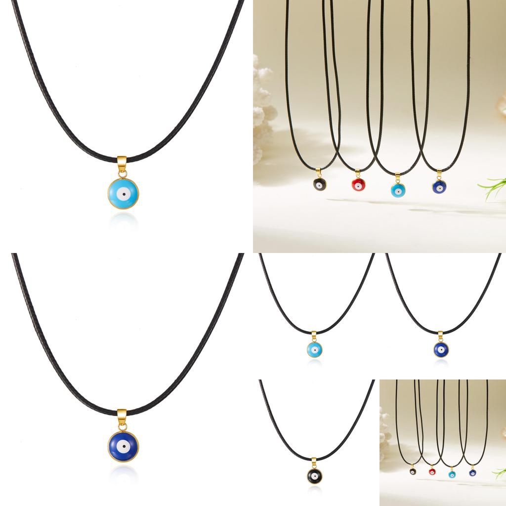 Fashion Eye Pendant Necklace With Alloy Chain For Women