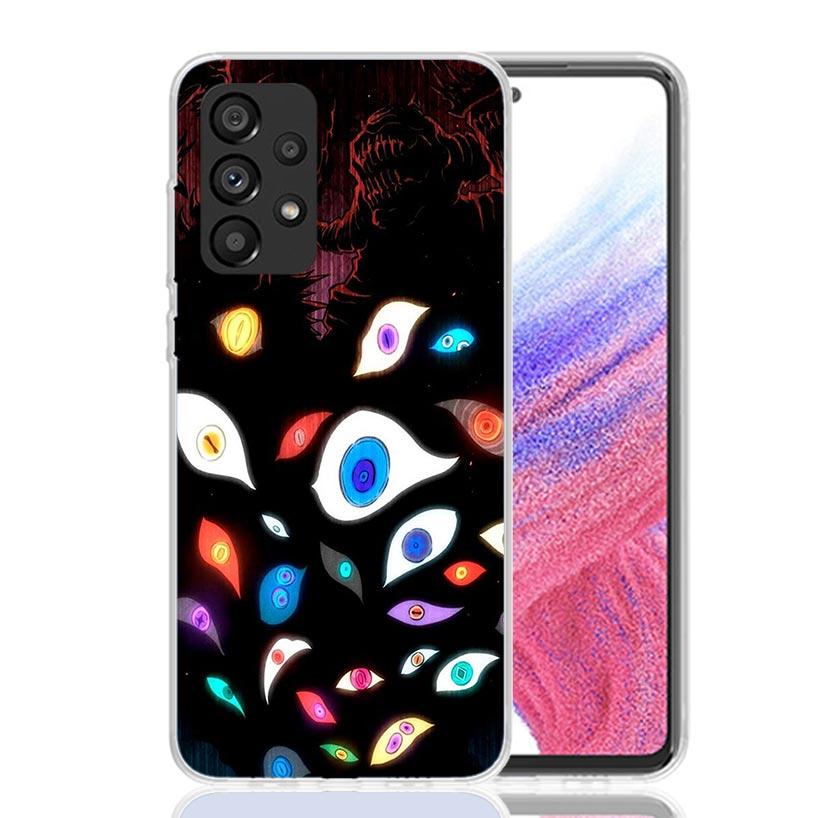 Scary Face Eyes Phone Case For Samsung Galaxy A17 A16 A14 A15 A13 A57 A56 A54 A55 A53 A37 A36 A34 A35 A33 A26 A24 A25 A23 Galaxy