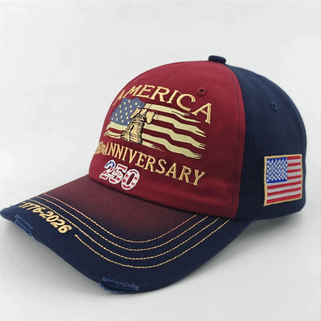Independence Day Embroidered Baseball Cap With Sun Protection For Outdoor Activities