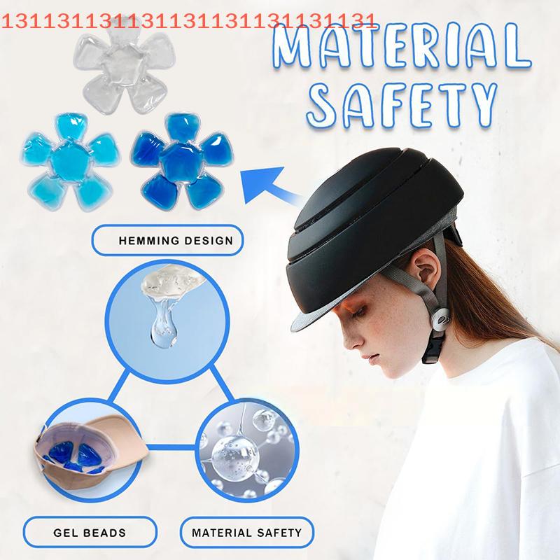 Head Cool Down Cold Pack for Outdoor Cooling Cap Liner Mat PVC Gel Ice Pack Hot Cold Compress Riding Helmet Hat Pad