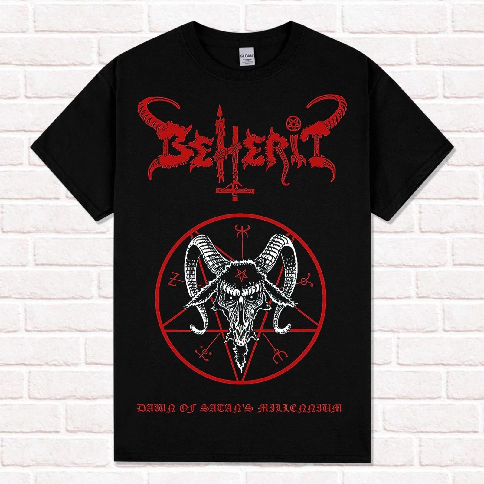 Beherit  Dawn Of Satan’s Millenium  T-Shirt. Black Metal Style. S