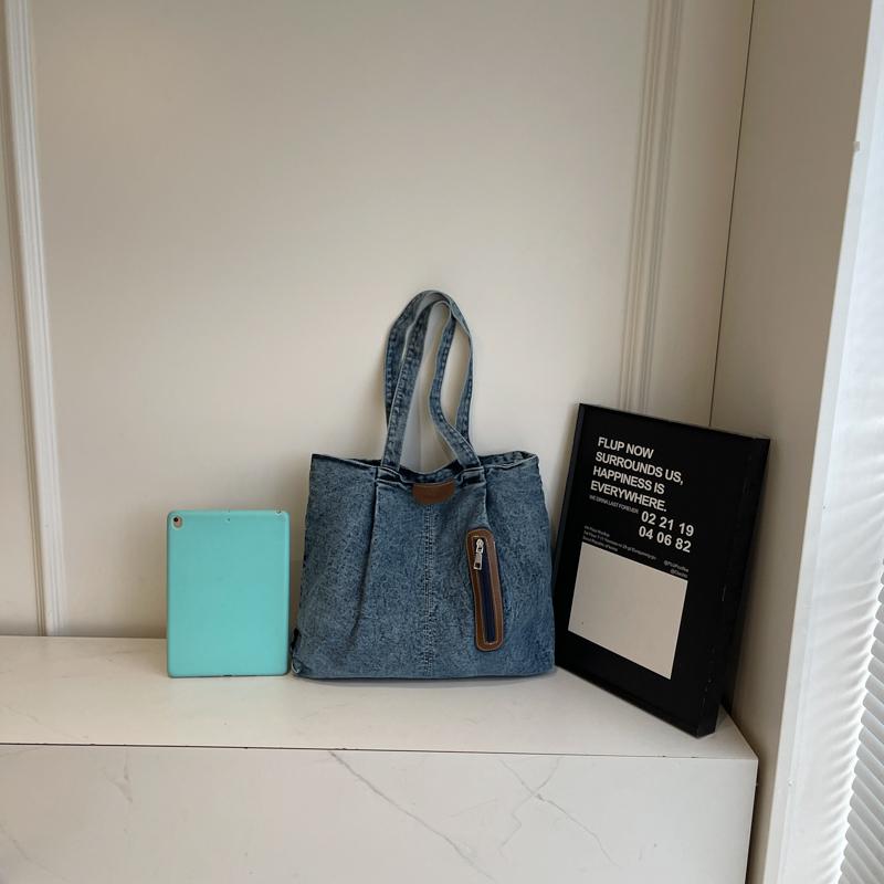Denim Bag Women's Tote Bag Large Capacity Commuter Shoulder Crossbody Bag
