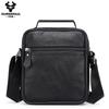 HUMERPAUL Men leather waist bag first layer cowhide multifunctional chest bag retro messenger bag shoulder bag