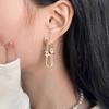 Fashionable Lightweight Horseshoe Earrings with Delicate Drop Studs for Effortless Style and Everyday Wear