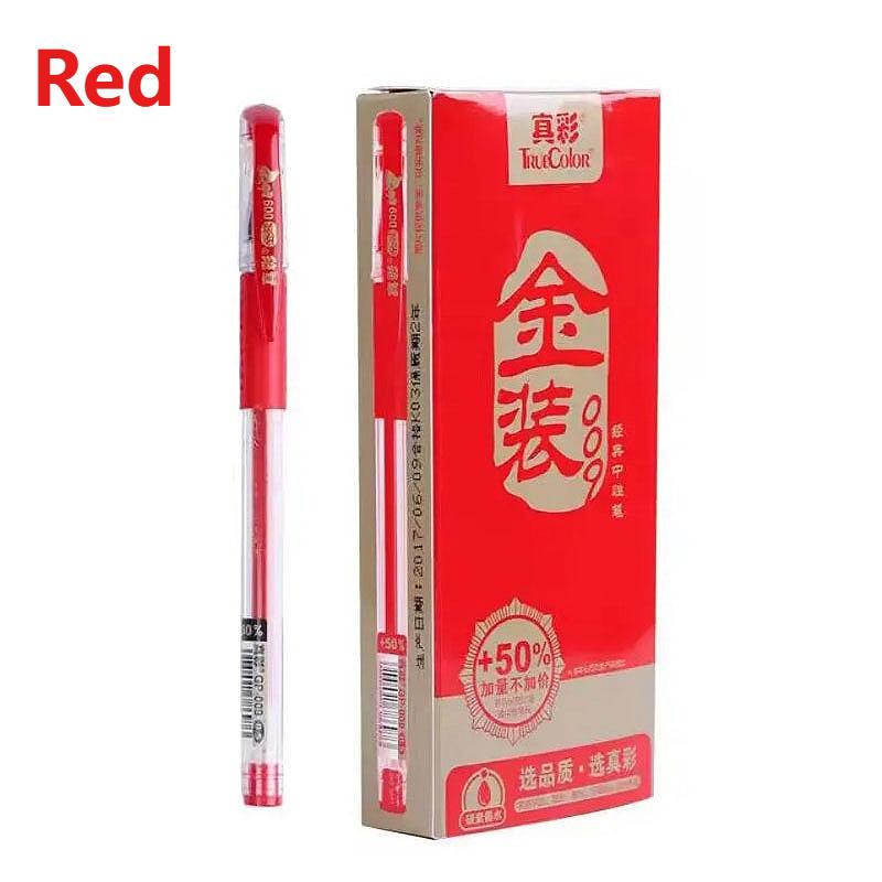 12pcs Gel Pens Black/Red Ballpoint Pens Stationery 0.5mm Cute Pens Korean Stationery Kawaii School Supplies Office Accessories