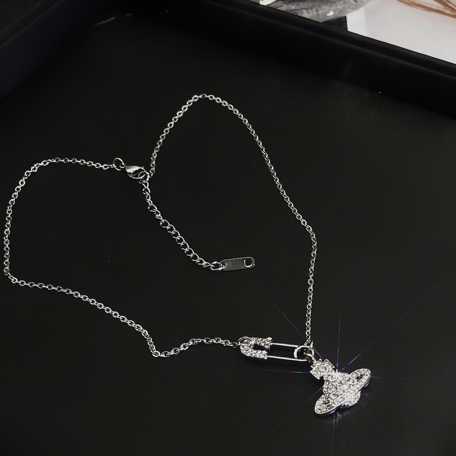 

Летняя Императрица Сатурн Подвеска Ожерелье: Планетарный дизайн ключичная цепочка брошь для женщин, идеальный подарок на день рождения