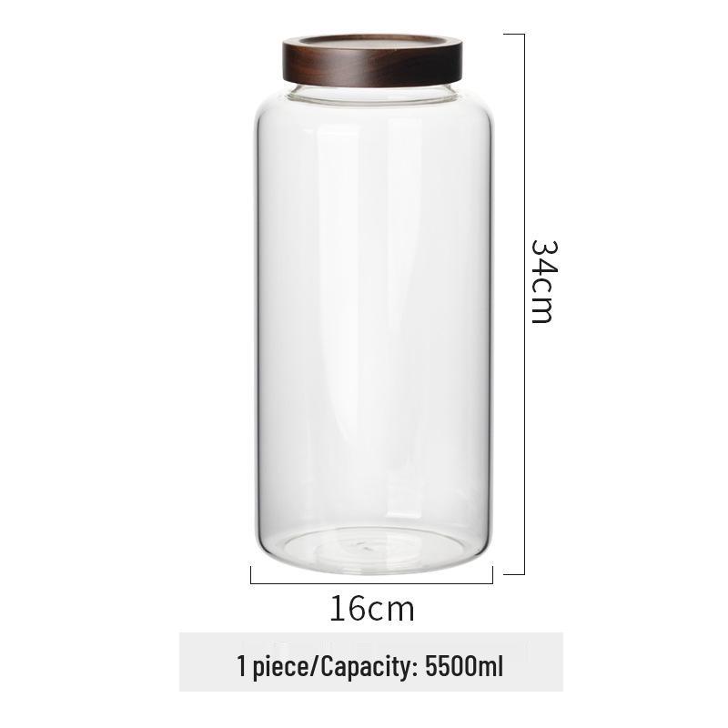 Food Grade Sealed Glass Storage Jar for Tea, Coffee & More