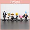 One Piece Luffy Zoro Schwarzes Outfit PVC-Figur Tortendekorationsset mit 6 Sammlerstücken Geschenk