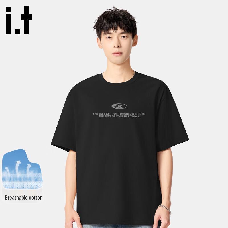 Fingercroxx IT Men s American Style Loose Fit Cotton T-Shirt L