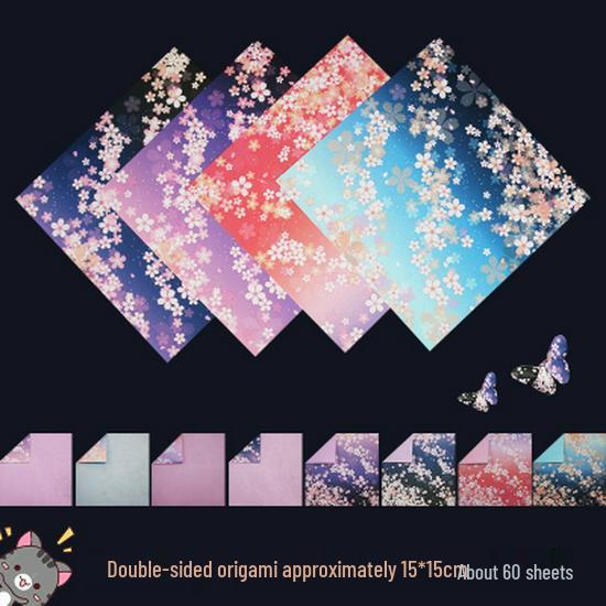 15cm Square Origami Paper for DIY Paper Cranes and Flowers - Japanese Folding Craft Paper