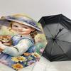 1PC girl flowers Automatic Open/Close Umbrella Compact Folding Umbrella with 8-Rib Shaft lightweight esign, Fashion Lovers1253A