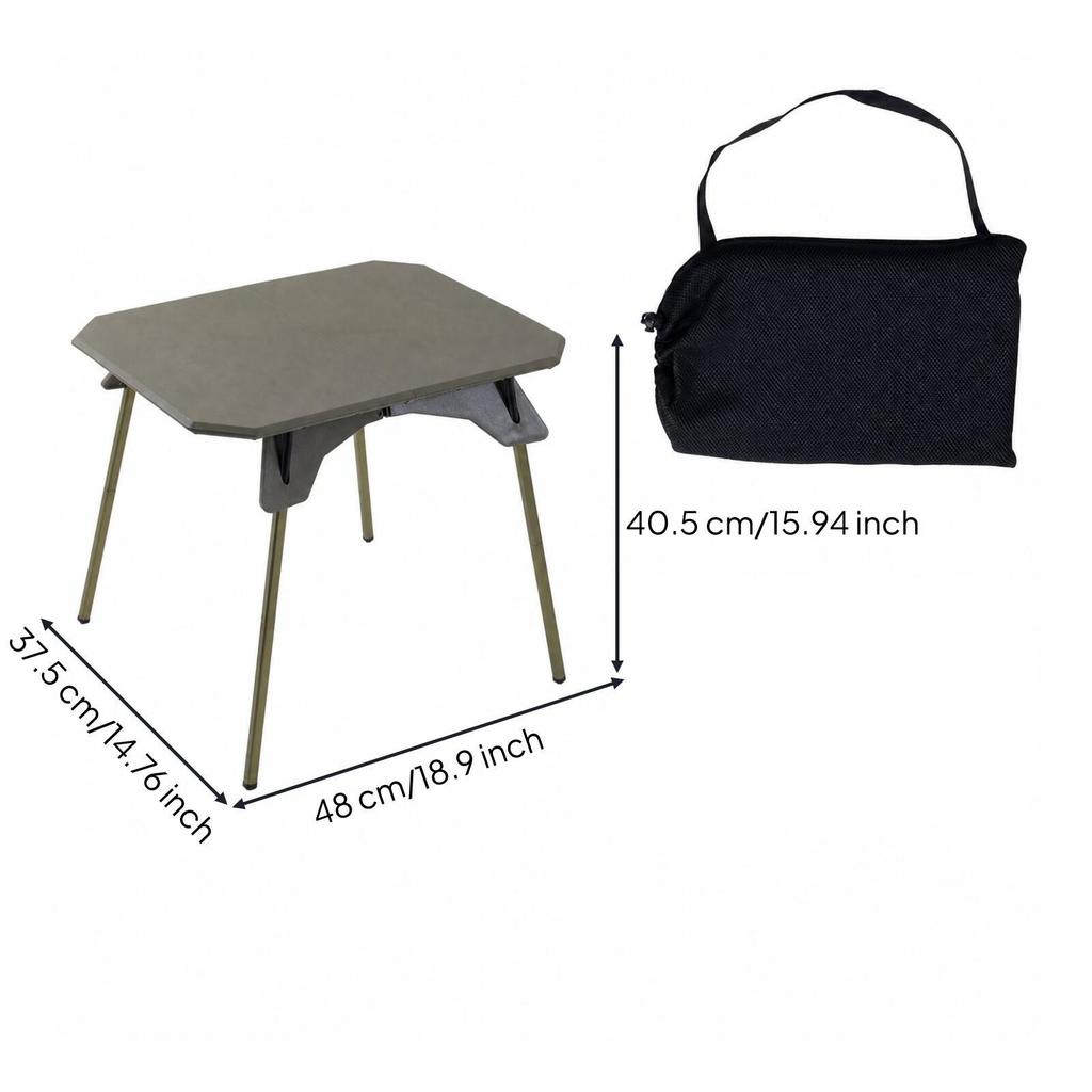 Lightweight Folding Camping Table with Carrying Bag Aluminum Camp