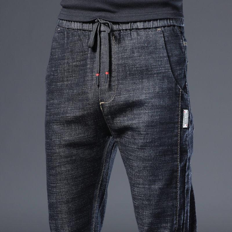 

Весенние и осенние мужские элегантные эластичные брюки, деловые брюки Slim Fit 28 чёрный