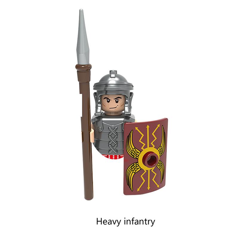 Mittelalterliches Drachenkönigreich Soldaten Held Ritter Bogenschütze Antike Militärfiguren Modellbausteine Kinderspielzeug Jungen Geschenke