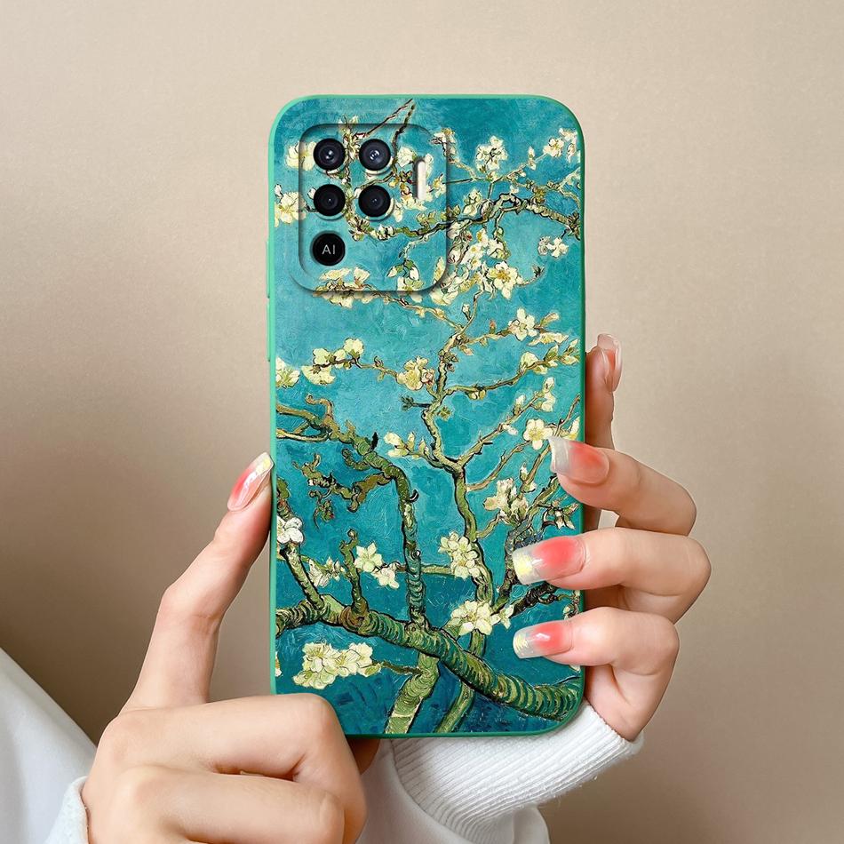 For Oppo Reno 5F 5 Lite 5Z 5K Case Cute Design Full Protection Phone Housing For Oppo Reno5 5G Soft Liquid Silicone Back Covers