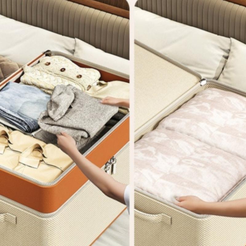 Blanket Storage Bag, Household Non-woven Fabric Garment and Pants Storage Box, Waterproof and Moisture-proof Moving Packing Bag for Plush Toys