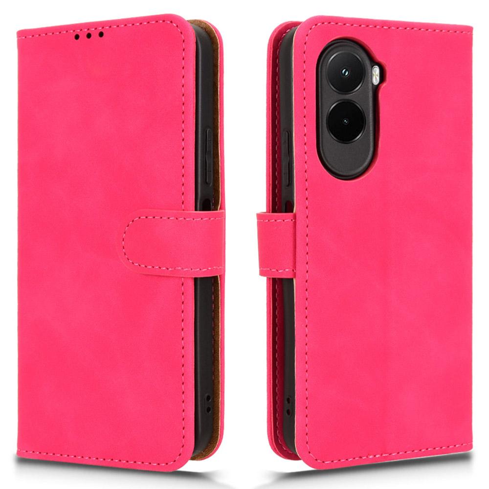 For Xiaomi Poco M7 4G (EU) (171mm) Leather Case Skin Feel Anti Drop Wallet Stand Flip Phone Cover