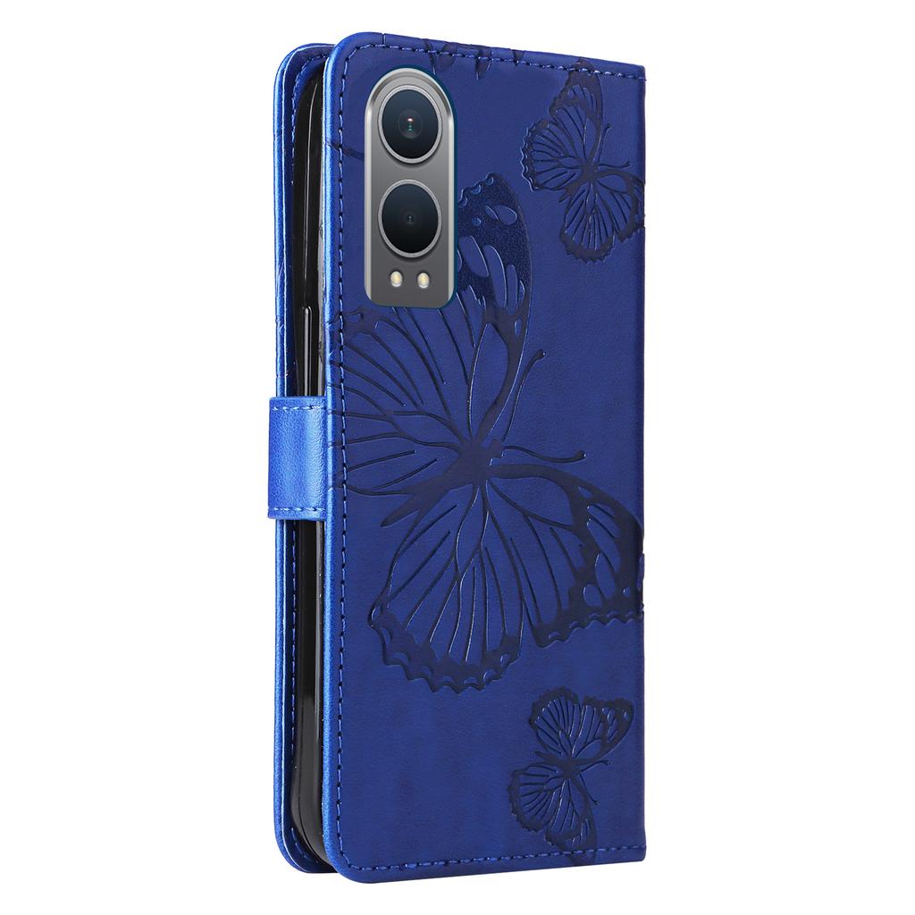 For OnePlus Nord CE4 Lite 5G/Oppo K12x 5G (China) Wallet Case Floral Butterfly Imprinted Leather Phone Cover Stand