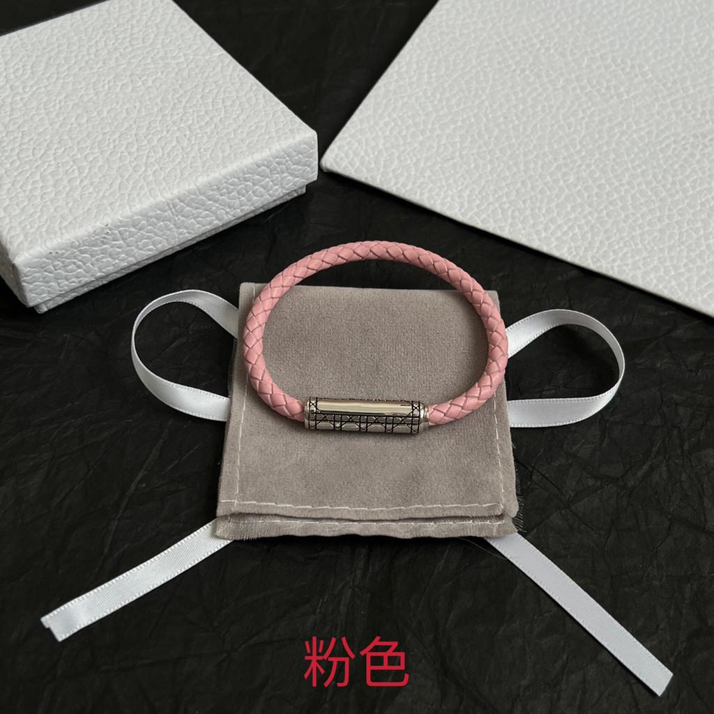 Multi colored woven leather rope bracelet for birthdays, free shipping for daily wear, simple and elegant