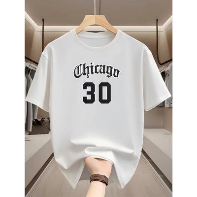 New Summer Short Sleeved T-shirt with Fashionable Printed Design