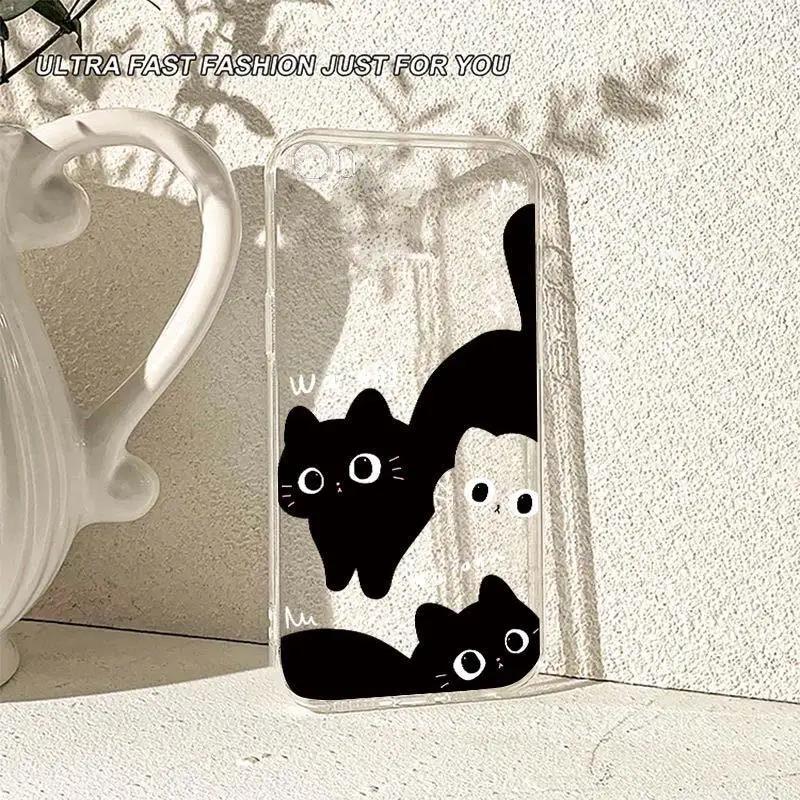 Cartoon Cute Cat Case for Samusng Galaxy S25 Ultra 5G S24 S22 S23 Plus Ultra S20 S21 FE A16 A54 A55 A35 A34 A53 A14 A32 Cover