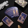 Set Tarot Waite Oro Blu 2026: 80 Carte Autentiche Impermeabili in Foglio