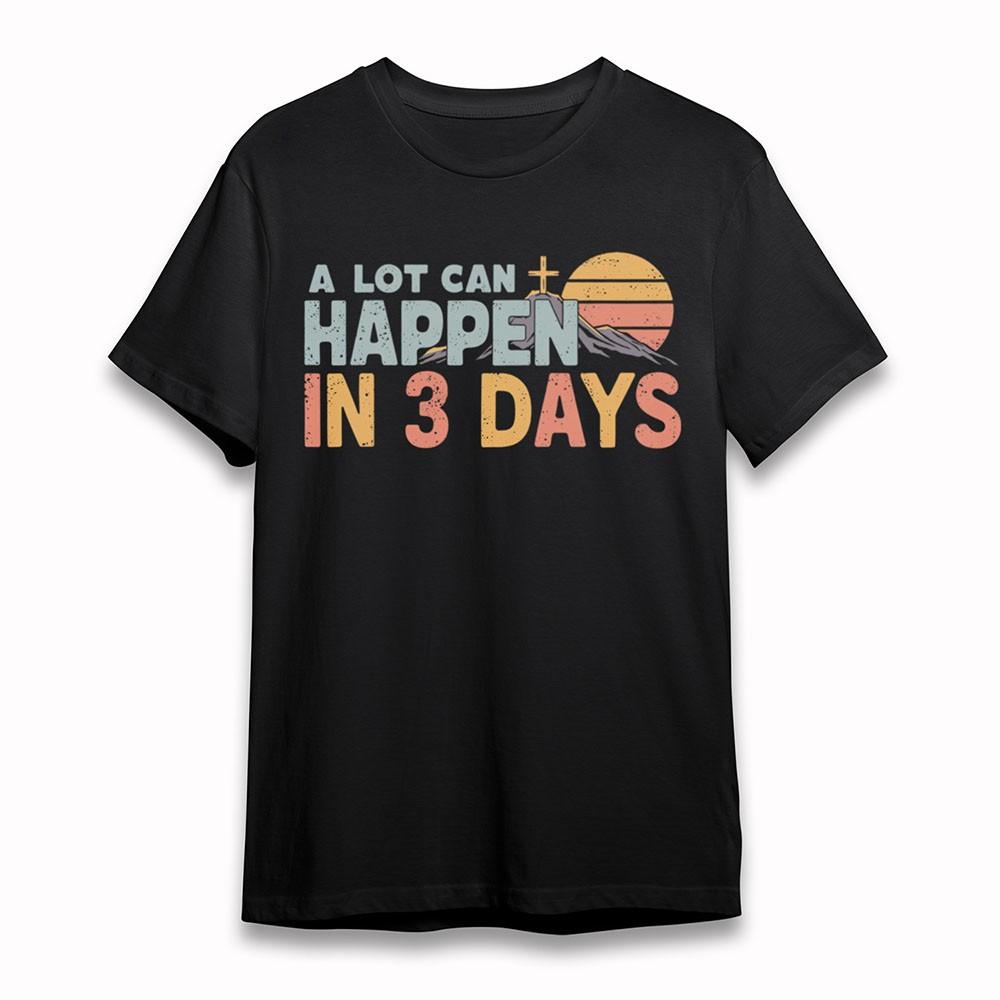 

Men s Classic T-Shirt 3 Days Mountain Sunset Tee Black Cotton Short Oversize 4XL