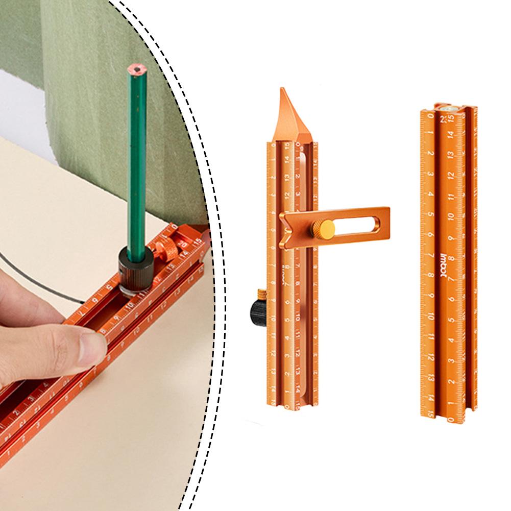 4Sided Magnetic Stud Finder Tool with Strong Magnet for Stability and Precision Marking in Drywall and Ceiling Installations