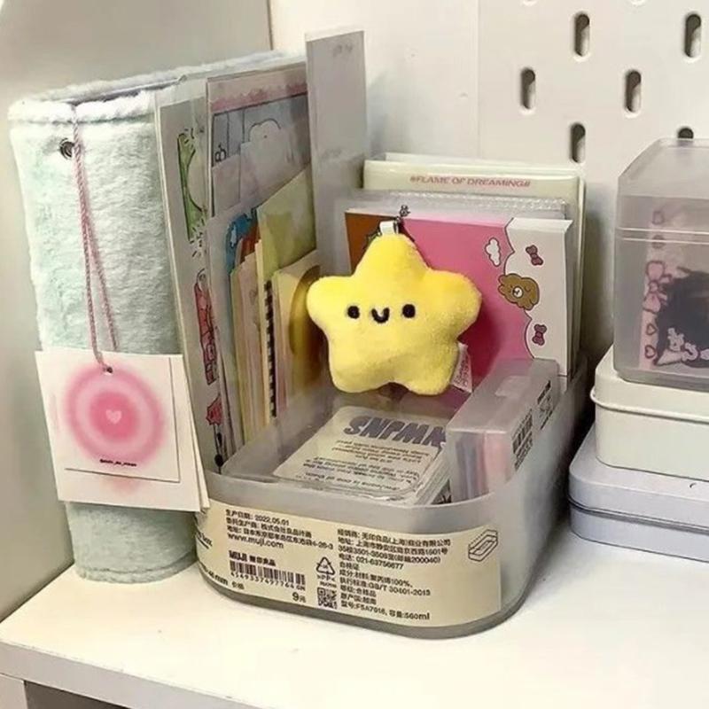 Cute Stars Plush Toy Doll Squeak Keychain Fluffy Soft Stuffed Toy Backpack Bag Pendant Charms Adorkable Gift For Kids Girlfriend