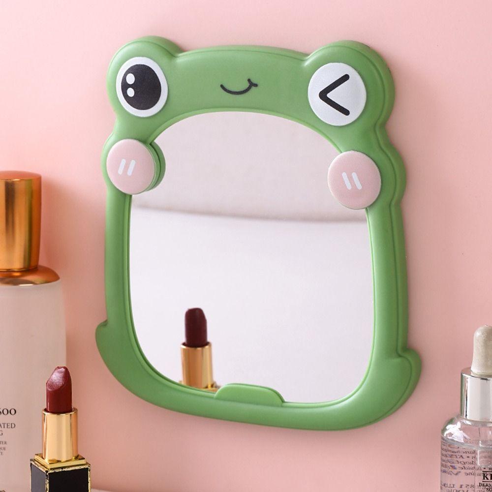 Creative Dressing Mirror Portable Table Countertop Mirror Frog Makeup Mirror  Female