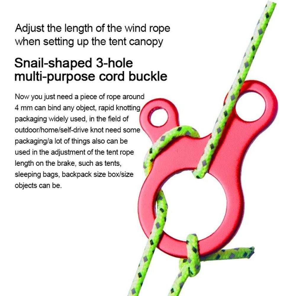 5pcs 3 Hole Camping Tent Cord Buckle Adjustable Tent Cord Buckle Cord Rope Buckle  Camping Tents