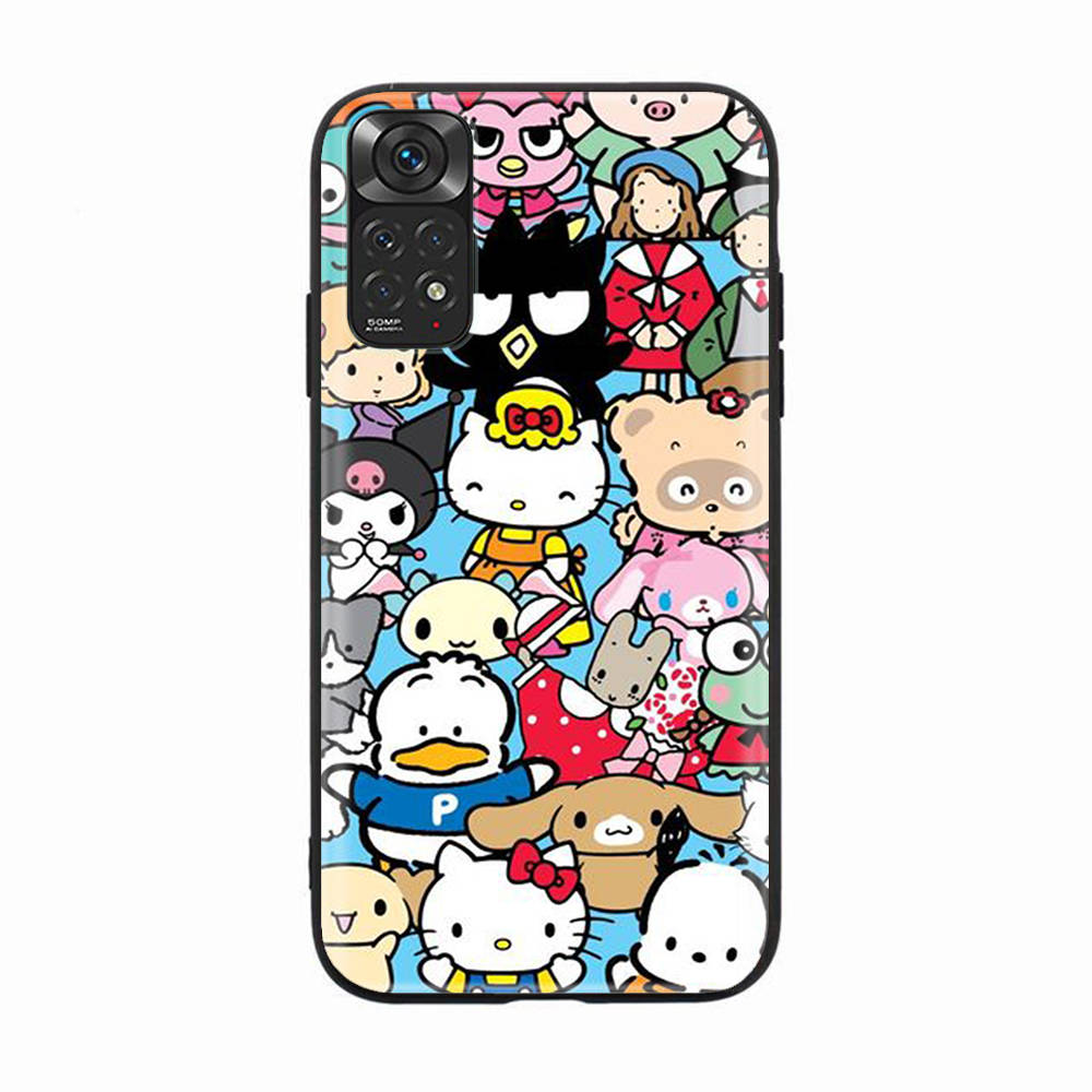 

Чорний чохол для OPPO Reno 8 6 5 4 Pro Plus Find X3 A17 A3 A31 A38 A40 A53 A54 A55 A74 A76 A78 A77 A80 A94 A95 A96 Lite H-7 Hello Kitty Cartoon OPPO Reno 6 5G безодня