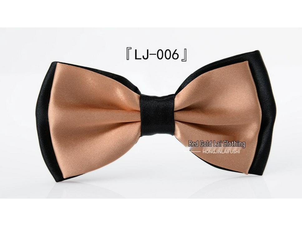 Men's Korean Style Color Block Bow Tie - Custom Business Casual & Formal Fashion Accessory