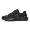 Anta Shock Absorbing Wear Resistant Breathable Low Top Casual Shoes Women sneaker Black 922328815-5