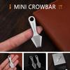 Durable Mini Pry Bar Titanium Zinc Zinc Alloy Small Tools Hexagon Wrench Keychain Pendant  Outdoor Multitool