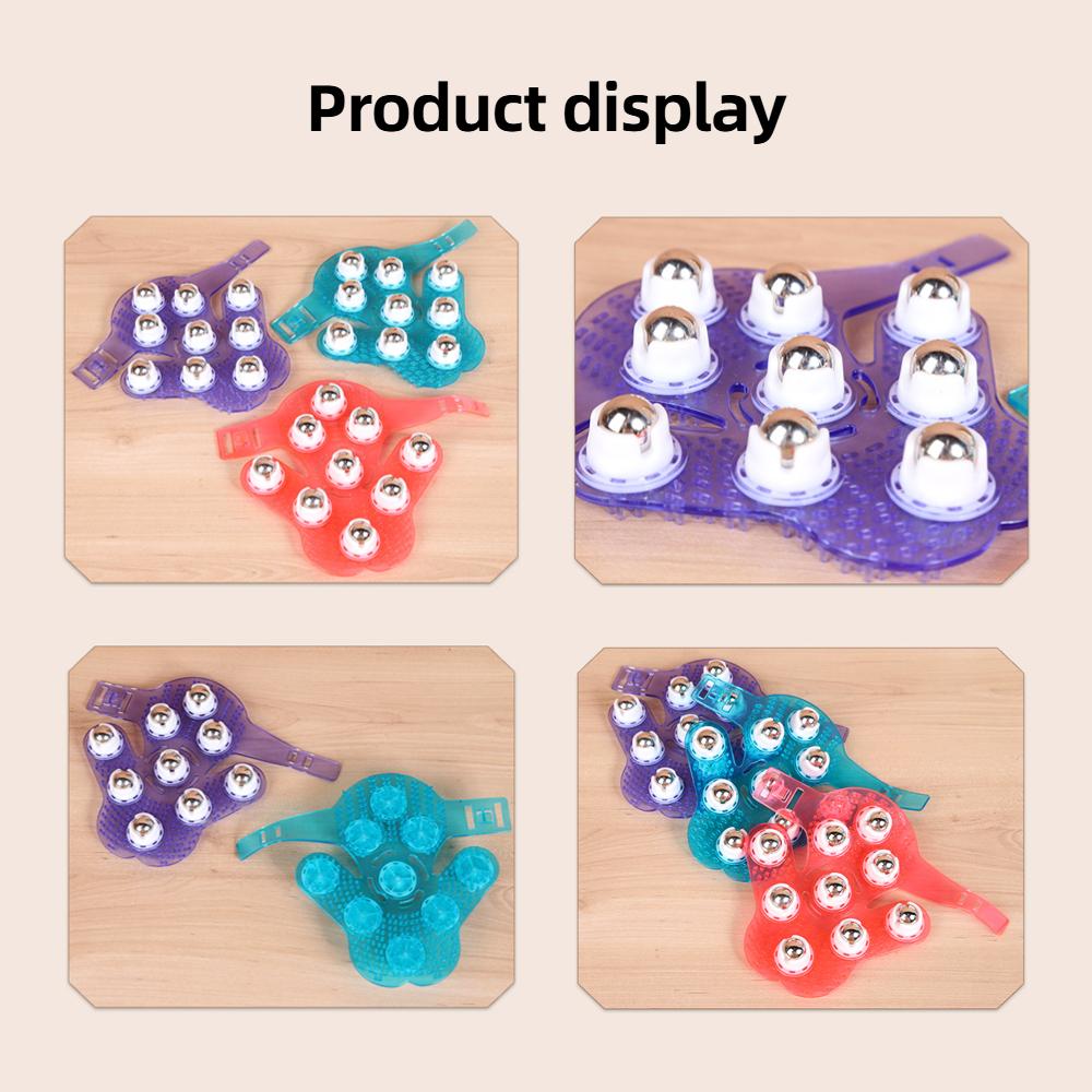 Kūno masažas su ritininiu kamuoliuku pirštinės, malšinantis raumenų skausmą, atpalaiduojantis anticeliulitinis masažuoklis rankoms, kaklui, pečiams, sėdmenims, sveikatos priežiūrai