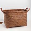 Brown Dirty Clothes Basket Imitation Rattan Weaving Home Storage New Storage Basket  Laundry