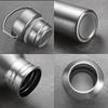 Stainless Steel Water Bottle Leak-proof Single Wall Large Capacity Wide Mouth Sports Drinkware For Cycling Hiking Termos