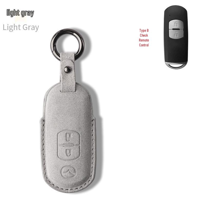 Premium Suede Buckle Key Case for Mazda CX-4, CX-5, Axela, Atenza, and Old Mazda 6