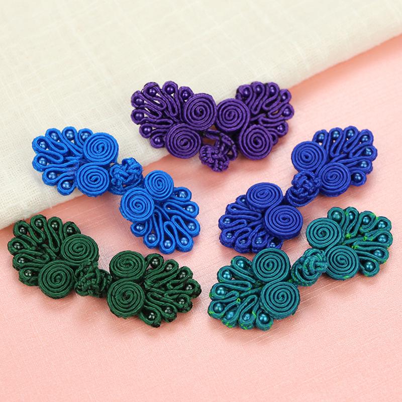 10Pairs Chinese Handmade Cheongsam Buttons Knot Fastener Chinese Knot Buttons DIY Handcraft Clothing Decorative Accessories